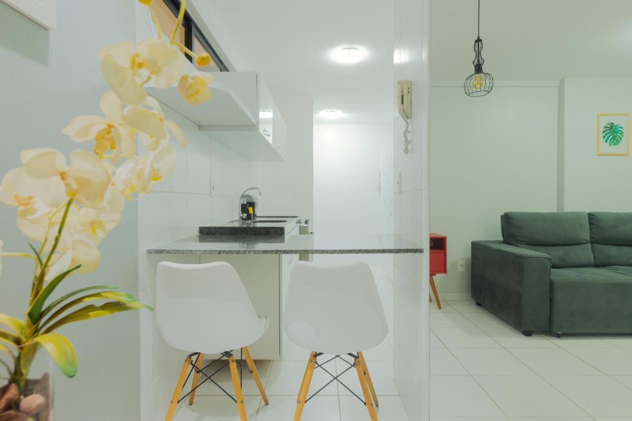 Flat Quarto E Sala C/ Vista Mar Espetacular Apartamento Maceió Exterior foto